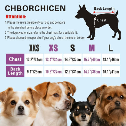 Small Dog Sweaters Knitted Pet Cat Warm Dog Sweatshirt Winter Clothes Kitten Puppy Sweater (Medium, Grey)